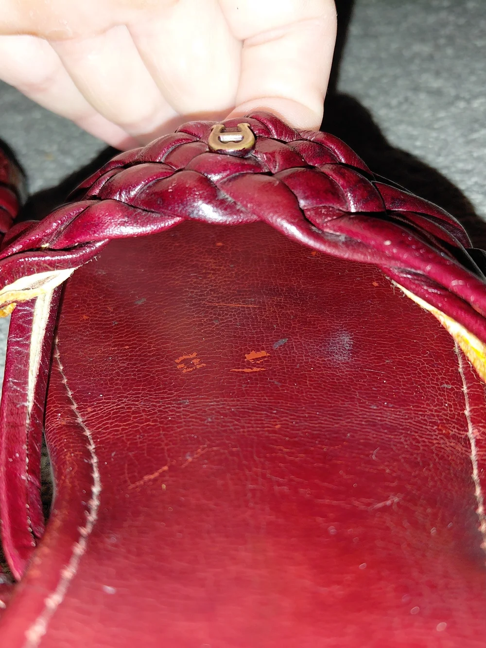 Vintage Etienne Aigner Burgundy Sandals